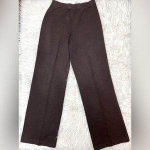 St.‎ John Collection By Marie Gray Size 2 Chocolate Knit Trousers Women’s Size 2